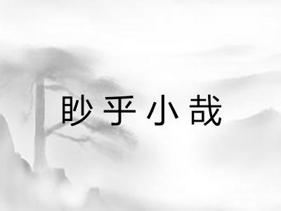 眇乎小哉 眇乎小哉