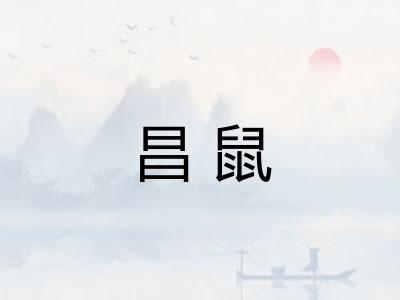 昌鼠 昌鼠