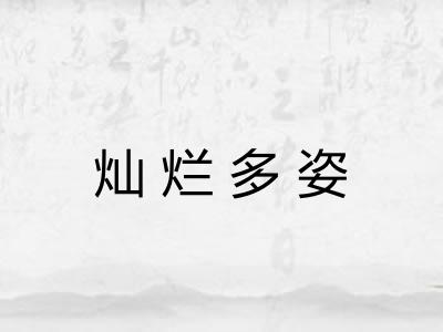 灿烂多姿 灿烂多姿