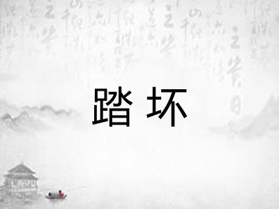 踏坏