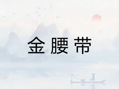 金腰带 金腰带