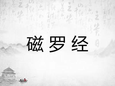 磁罗经 磁罗经