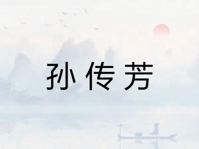 孙传芳 孙传芳