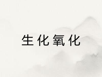 生化氧化 生化氧化