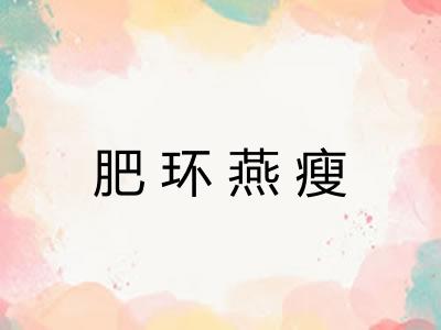 肥环燕瘦 肥环燕瘦