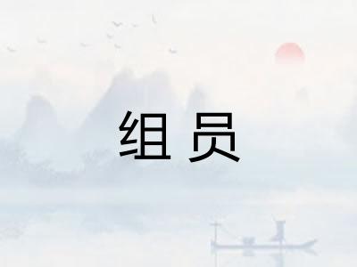 组员 组员