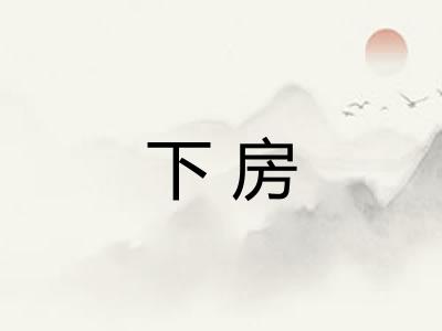 下房