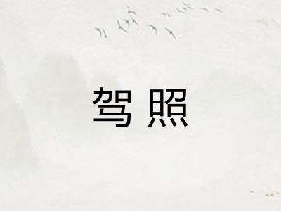 驾照 驾照