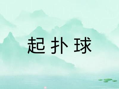 起扑球