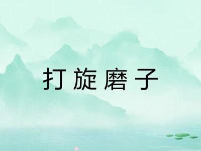 打旋磨子 打旋磨子