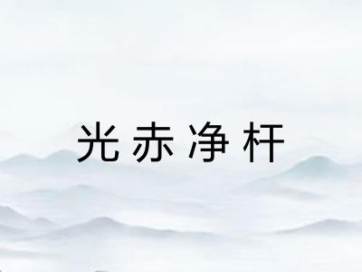 光赤净杆 光赤净杆