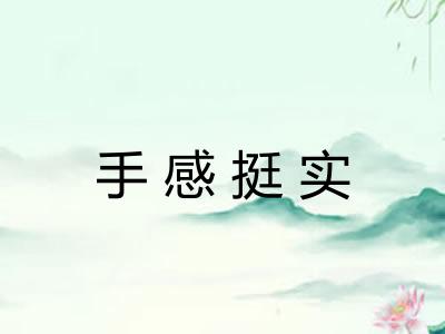 手感挺实 手感挺实