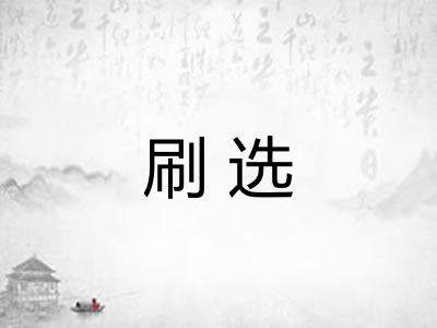 刷选