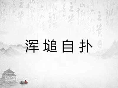 浑塠自扑 浑塠自扑