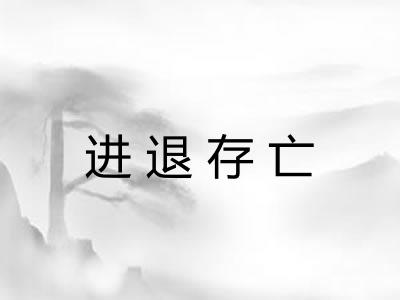 进退存亡 进退存亡