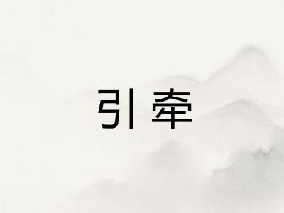 引牵