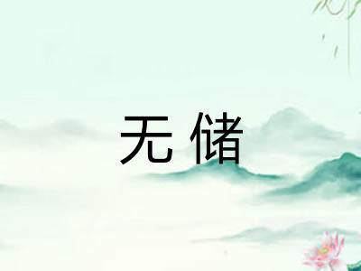 无储