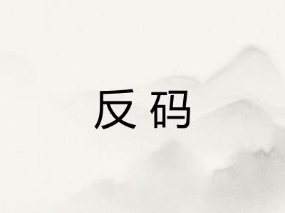 反码