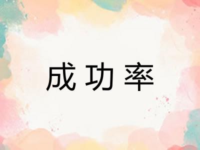 成功率 成功率