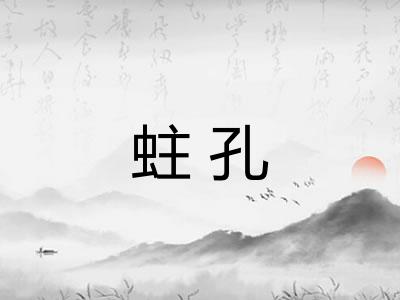 蛀孔