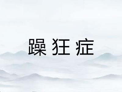 躁狂症 躁狂症
