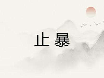 止暴