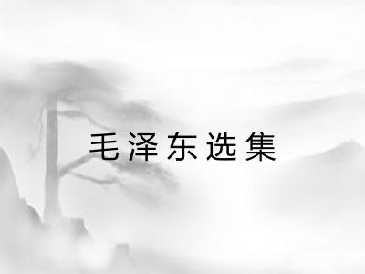 毛泽东选集 毛泽东选集