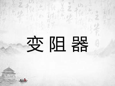变阻器 变阻器