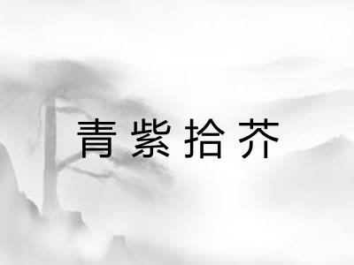 青紫拾芥 青紫拾芥