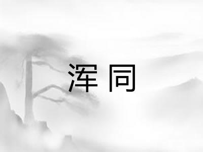 浑同 浑同