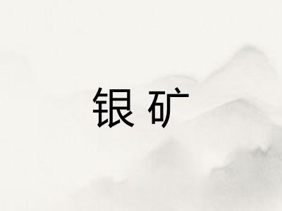 银矿 银矿