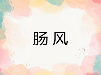 肠风 肠风