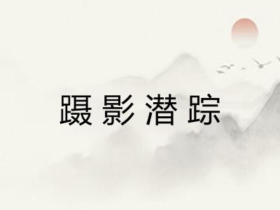 蹑影潜踪 蹑影潜踪