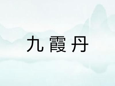 九霞丹