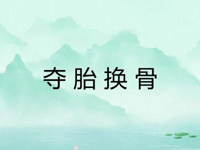 夺胎换骨 夺胎换骨
