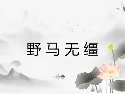 野马无缰 野马无缰