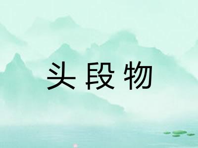 头段物