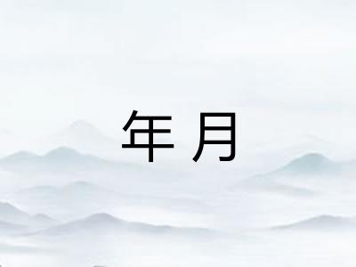 年月 年月