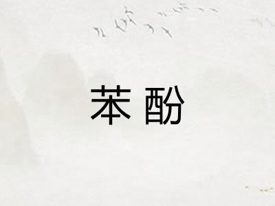苯酚 苯酚