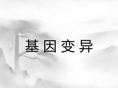 基因变异 基因变异