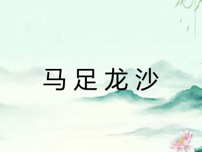 马足龙沙 马足龙沙