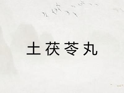 土茯苓丸 土茯苓丸