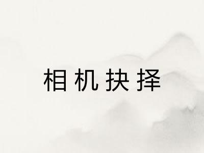 相机抉择 相机抉择