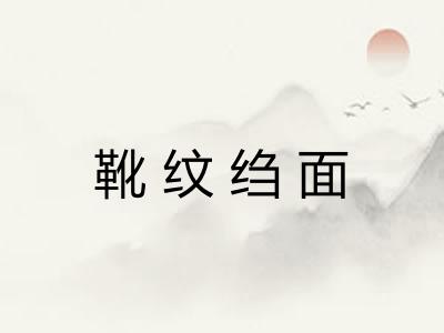 靴纹绉面 靴纹绉面