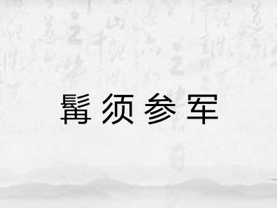 髯须参军 髯须参军