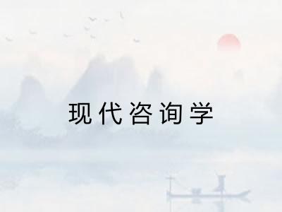 现代咨询学 现代咨询学