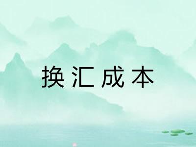 换汇成本 换汇成本