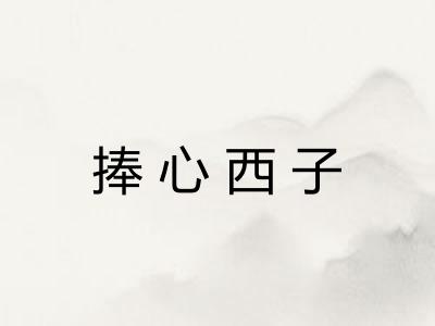捧心西子