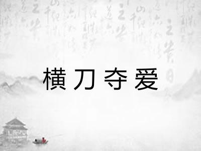 横刀夺爱 横刀夺爱