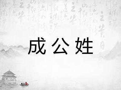 成公姓 成公姓